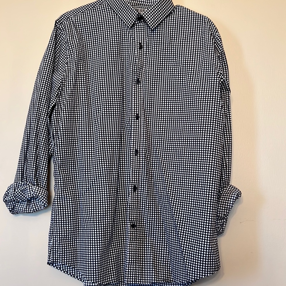 Large Polka Dot Express Fitted 1MX dress shirt